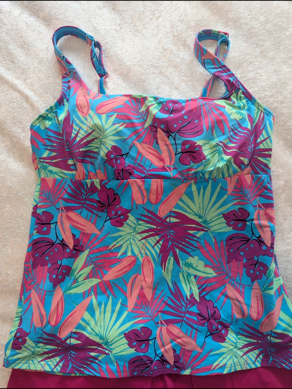 Lands' End Tropical Print Swim Tankini